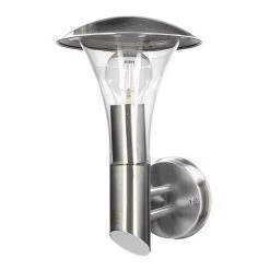 ARLUX Applique Extérieure Montante Gypse 230V E27 60W Max Inox - 111760