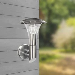 ARLUX Applique Extérieure Montante Gypse 230V E27 60W Max Inox - 111760 9 ARLUX Applique Extérieure Montante Gypse 230V E27 60W Max Inox - 111760 -123elec Soldes Magasin arl111760 arlux applique exterieure montante gypse 230v e27 60w max inox 4