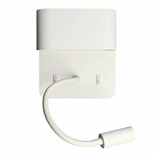 ARLUX Sorya Applique Intérieure 5W 350lm 2700K Blanc + Liseuse 3W 210lm - 114106 4 ARLUX Sorya Applique Intérieure 5W 350lm 2700K Blanc + Liseuse 3W 210lm - 114106 – Image 2