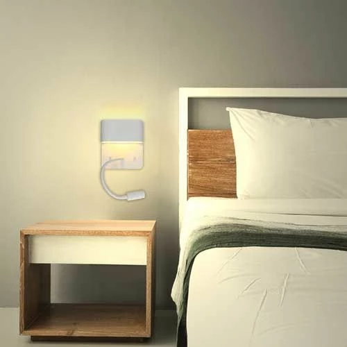 ARLUX Sorya Applique Intérieure 5W 350lm 2700K Blanc + Liseuse 3W 210lm - 114106 5 ARLUX Sorya Applique Intérieure 5W 350lm 2700K Blanc + Liseuse 3W 210lm - 114106 – Image 3