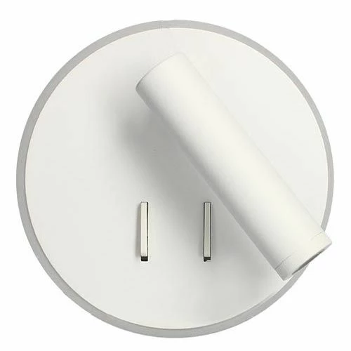 Arlux Emmy Applique Intérieure Ronde 9W 630lm 2700K Blanc + Liseuse 3W 210lm - 114115 4 Arlux Emmy Applique Intérieure Ronde 9W 630lm 2700K Blanc + Liseuse 3W 210lm - 114115 – Image 2