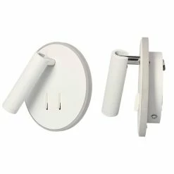 Arlux Emmy Applique Intérieure Ronde 9W 630lm 2700K Blanc + Liseuse 3W 210lm - 114115 10 Arlux Emmy Applique Intérieure Ronde 9W 630lm 2700K Blanc + Liseuse 3W 210lm - 114115 -123elec Soldes Magasin arl114115 arlux applique emmy ronde 9w 630lm 2700k 3w 210lm 4