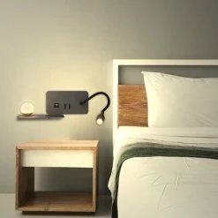 ARLUX Zia Applique Intérieure Gauche 5W 350lm 2700K Anthracite + Liseuse 3W 210lm - 114150 9 ARLUX Zia Applique Intérieure Gauche 5W 350lm 2700K Anthracite + Liseuse 3W 210lm - 114150 -123elec Soldes Magasin arl114150 arlux applique zia 5w 350lm 2700k 3w 210lm 3