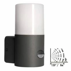 ARLUX Applique Extérieure à Détection Lena Montante 230V E27 60W Max Anthracite - 117101