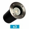 ARLUX Lot De 3 Spots LED Extérieurs Encastrés De Sol Ronds Tulip 230V 5W 380lm 3000K IP67 Inox - 500176 2 ARLUX Lot De 3 Spots LED Extérieurs Encastrés De Sol Ronds Tulip 230V 5W 380lm 3000K IP67 Inox - 500176 -123elec Soldes Magasin arl500176 arlux lot 3 spot led exterieur sol 230v 5w 380lm 3000k inox