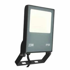 ARLUX Projecteur Extérieur LED Floody Extra Plat Précâblé 230V 20W 2100lm 3000K Anthracite - 740095