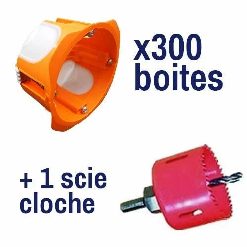 CAPRI Capritherm+ 300 Boites Encastrement Simples étanches à L'air D67 P40 + Scie Cloche - CAP723043 4 CAPRI Capritherm+ 300 Boites Encastrement Simples étanches à L'air D67 P40 + Scie Cloche - CAP723043 – Image 2