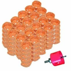 CAPRI Capriclips 250 Boites Encastrement Simples Pour Cloison Sèche D67 P40 + Scie Cloche -CAP731250