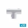 GEWISS Jonction En Té Ouvrable Pour Tube IRL D20 - Lot De 30 - DX40220 1 GEWISS Jonction En Té Ouvrable Pour Tube IRL D20 - Lot De 30 - DX40220 -123elec Soldes Magasin gewdx40220 l30 gewiss lot 30 jonctions en te ouvrable turbe irl 20