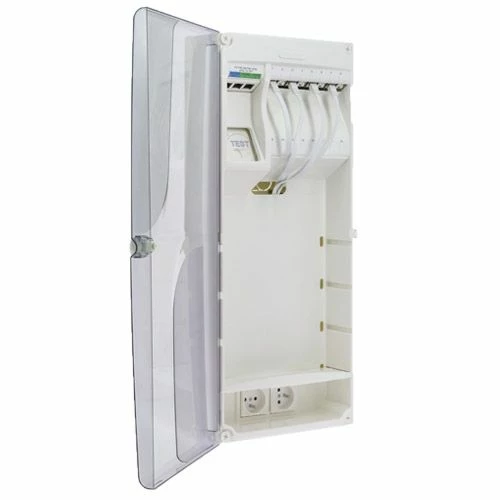 IKEPE Coffret De Communication Grade 2TV - 8RJ45 Avec DTIO Et Emplacement Box 3 IKEPE Coffret De Communication Grade 2TV - 8RJ45 Avec DTIO Et Emplacement Box