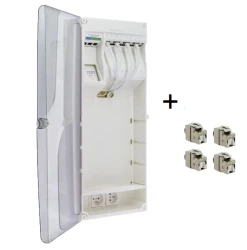 IKEPE Coffret De Communication Grade 2TV - 12RJ45 Avec DTIO Et Emplacement Box