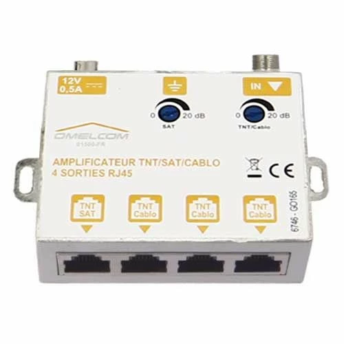IKEPE Amplificateur TV TNT SAT 4 Sorties RJ45 3 IKEPE Amplificateur TV TNT SAT 4 Sorties RJ45