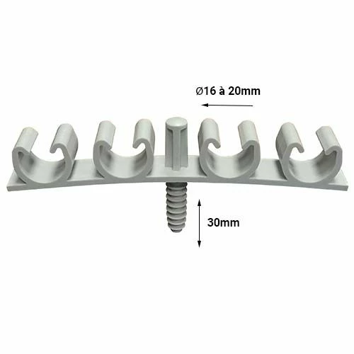 ING FIXATIONS Fix-Ring Fixation Quadruple Pour Gaine ICTA Et Tube D16 à D20 - Boite De 25 - A331100 4 ING FIXATIONS Fix-Ring Fixation Quadruple Pour Gaine ICTA Et Tube D16 à D20 - Boite De 25 - A331100 – Image 2