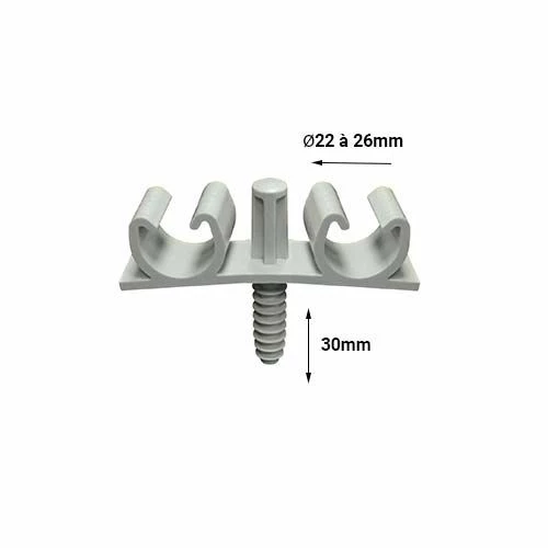 ING FIXATIONS Fix-Ring Fixation Double Pour Gaine ICTA Et Tube D22 à D26 - Boite De 40 - A331200 4 ING FIXATIONS Fix-Ring Fixation Double Pour Gaine ICTA Et Tube D22 à D26 - Boite De 40 - A331200 – Image 2
