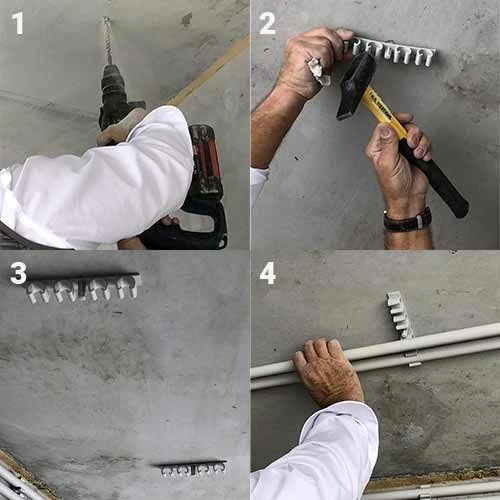 ING FIXATIONS Fix-Ring Fixation Quadruple Pour Gaine ICTA Et Tube D22 à D26 - Boite De 20 - A331300 6 ING FIXATIONS Fix-Ring Fixation Quadruple Pour Gaine ICTA Et Tube D22 à D26 - Boite De 20 - A331300 – Image 4