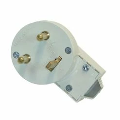 LEGRAND Fiche électrique 20A Avec Terre Et Serre-câble Blanc - 090114