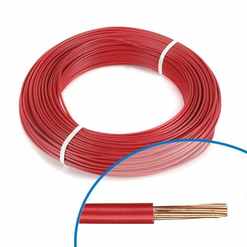 Fil électrique Rigide H07VR 6mm² Rouge - Couronne De 100m 3 Fil électrique Rigide H07VR 6mm² Rouge - Couronne De 100m