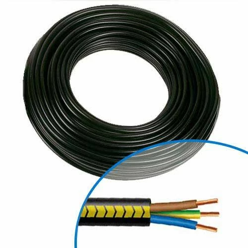 Câble électrique R2V 3G2.5mm² M/B/VJ - Couronne De 100m 3 Câble électrique R2V 3G2.5mm² M/B/VJ - Couronne De 100m