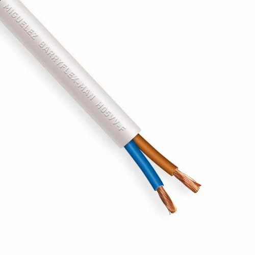 Câble électrique Souple H05VV-F 2x1.5mm² Blanc MIGUELEZ - Couronne De 100m 4 Câble électrique Souple H05VV-F 2x1.5mm² Blanc MIGUELEZ - Couronne De 100m – Image 2