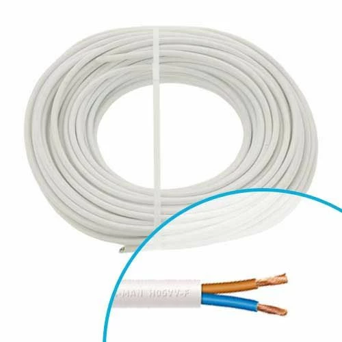 Câble électrique Souple H05VV-F 2x1.5mm² Blanc MIGUELEZ - Couronne De 50m 3 Câble électrique Souple H05VV-F 2x1.5mm² Blanc MIGUELEZ - Couronne De 50m