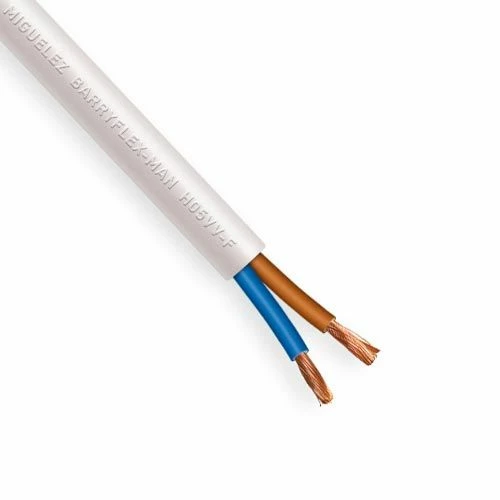 Câble électrique Souple H05VV-F 2x1.5mm² Blanc MIGUELEZ - Couronne De 50m 4 Câble électrique Souple H05VV-F 2x1.5mm² Blanc MIGUELEZ - Couronne De 50m – Image 2