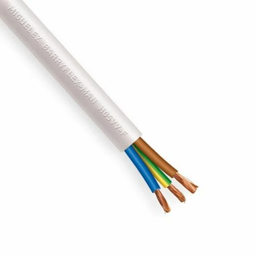 Câble électrique Souple H05VV-F 3G1.5mm² Blanc MIGUELEZ - Couronne De 10m 4 Câble électrique Souple H05VV-F 3G1.5mm² Blanc MIGUELEZ - Couronne De 10m – Image 2