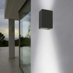 MIIDEX Applique Extérieure ALTESSE Bidirectionnelle Rectangulaire IP44 230V GU10 Anthracite - 70031 6 MIIDEX Applique Extérieure ALTESSE Bidirectionnelle Rectangulaire IP44 230V GU10 Anthracite - 70031 -123elec Soldes Magasin mii70031 miidex applique exterieur rectangulaire ip44 gu10 blanc 2 1