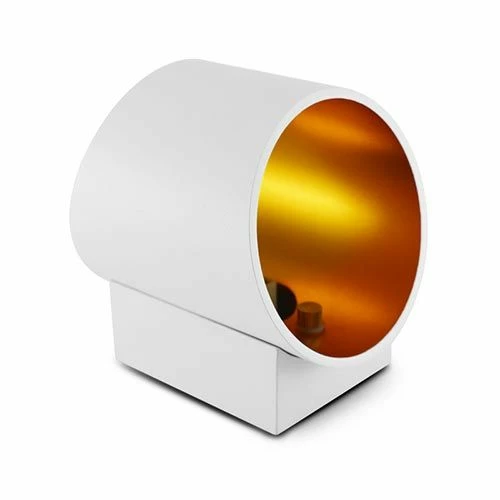 MIIDEX Applique Intérieur Oblique HOYA 230V G9 Blanc Et Doré - 700410 4 MIIDEX Applique Intérieur Oblique HOYA 230V G9 Blanc Et Doré - 700410 – Image 2