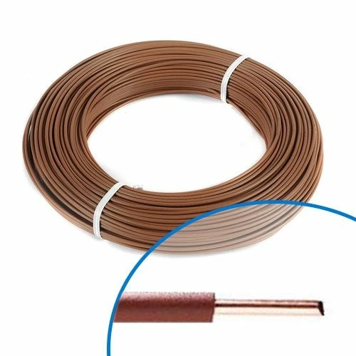 Fil électrique Rigide H07VU 1.5² Marron - Couronne De 100m 3 Fil électrique Rigide H07VU 1.5² Marron - Couronne De 100m