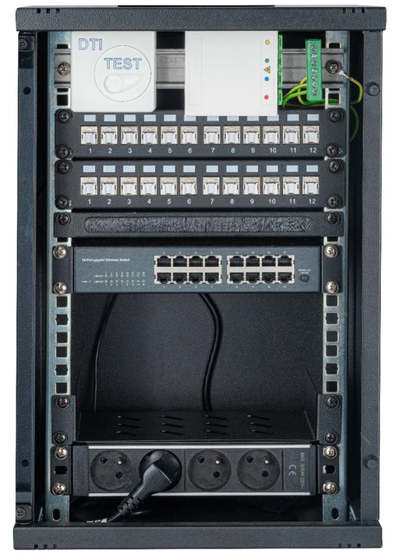 OMELCOM Baie De Brassage Petit Tertiaire 10 Pouces - 24RJ45 - Avec Switch 16 Ports Gb 4 OMELCOM Baie De Brassage Petit Tertiaire 10 Pouces - 24RJ45 - Avec Switch 16 Ports Gb – Image 2