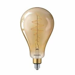 PHILIPS Vintage Ampoule LED Filament Dimmable E27 230V 7W(=40W) 470lm 1800K LEDbulb Giant Or - 313767