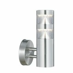 Arlux Applique Extérieure LED Castellane Montante 230V 9W 1000lm 3000K Inox - 111362