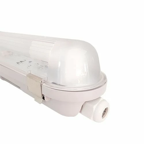 Réglette LED étanche 1 Tube LED 230V 18W 1800lm 120cm Grise 4 Réglette LED étanche 1 Tube LED 230V 18W 1800lm 120cm Grise – Image 2