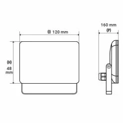 Projecteur Extérieur LED Extra Plat 230V 20W 1800lm 4000°K Gris -123elec Soldes Magasin phn200542 projecteur exterieur extra plat led 230v 20w 1600lm gris 4