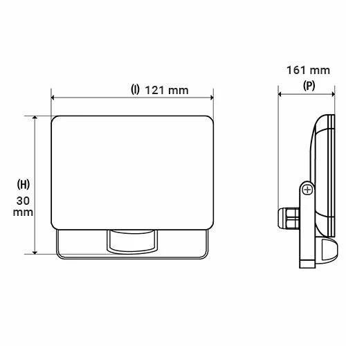 ARLUX Projecteur Extérieur LED Extra Plat à Détection 230V 30W 2800lm 4000K Gris - 200545 4 ARLUX Projecteur Extérieur LED Extra Plat à Détection 230V 30W 2800lm 4000K Gris - 200545 – Image 2