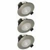 ARLUX Lot De 3 Spots LED Remplaçables Encastrables 80mm 230V 3x5W 400lm 2700K Acier Brossé - 731510 -123elec Soldes Magasin phn731510 lot 3 spot led remplacable encastrable 88mm 230v 3x5w alu brosse