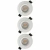 Lot De 3 Spots LED Encastrables 85mm GU10 230V 3x5W 380lm 2700K Blanc -123elec Soldes Magasin phn950029 l3 lot de 3 spots encastrables 85mm gu10 230v 3x5w blanc