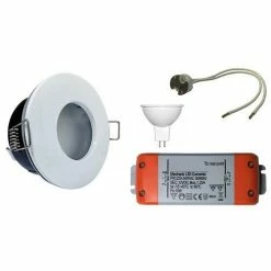 Spot LED Encastrable IP65 82mm GU5.3 230V-12V 5W 380lm 2700K Blanc 8 Spot LED Encastrable IP65 82mm GU5.3 230V-12V 5W 380lm 2700K Blanc -123elec Soldes Magasin phn950079 eclairage led a encastrer ip65 82mm 3