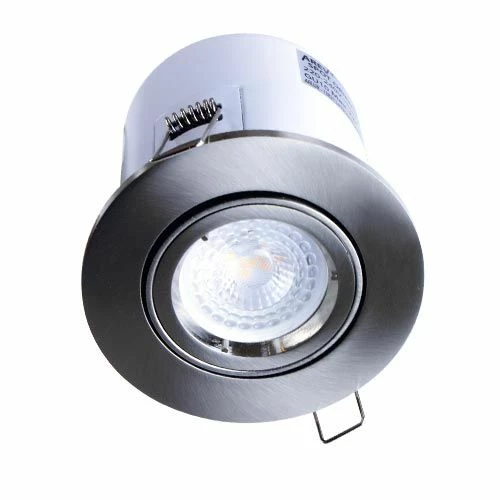 Spot LED Encastrable Et Orientable BBC Rond 100mm GU10 230V 5W 380lm 4000K Alu Brossé 3 Spot LED Encastrable Et Orientable BBC Rond 100mm GU10 230V 5W 380lm 4000K Alu Brossé