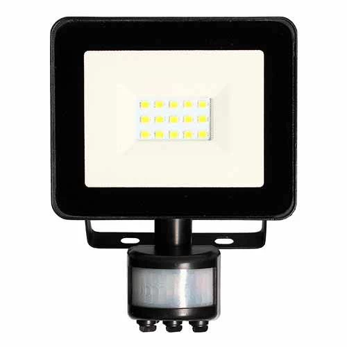 Projecteur Extérieur LED Extra Plat à Détection 230V 10W 700lm 4000K Noir 4 Projecteur Extérieur LED Extra Plat à Détection 230V 10W 700lm 4000K Noir – Image 2