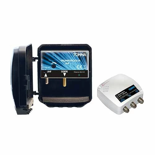 TONNA Kit Amplificateur De Mât 5G Avec Alimentation 2 Sorties 35DB - 360244 2 TONNA Kit Amplificateur De Mât 5G Avec Alimentation 2 Sorties 35DB - 360244