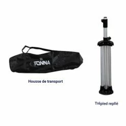 TONNA Trépied Réglable Pour Camping En Aluminium 1,1m X 1,8m - 503702 5 TONNA Trépied Réglable Pour Camping En Aluminium 1,1m X 1,8m - 503702 -123elec Soldes Magasin ton503702 tonna trepied telescopique camping