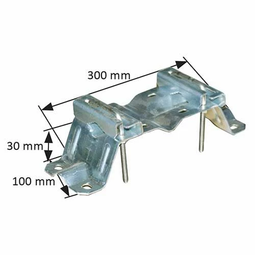 TONNA Fixation Polyvalente Pour Antenne En Galva Déport 70 Mm - 504330 4 TONNA Fixation Polyvalente Pour Antenne En Galva Déport 70 Mm - 504330 – Image 2