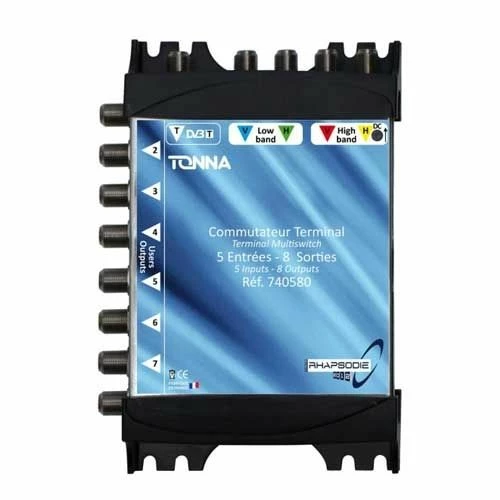 TONNA Commutateur Matriciel 1 Entrée SAT + 8 Sorties TV - 740580 3 TONNA Commutateur Matriciel 1 Entrée SAT + 8 Sorties TV - 740580