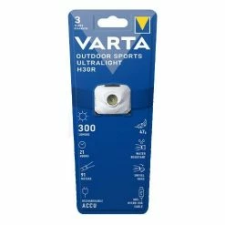 VARTA Lampe Frontale LED Rechargeable OUTDOOR 300lm Blanche - 18631101401 7 VARTA Lampe Frontale LED Rechargeable OUTDOOR 300lm Blanche - 18631101401 -123elec Soldes Magasin var18631101401 varta lampe frontale led rechargeable outdoor 300lm blanche 1