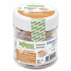 WAGO S221 50 Mini Bornes De Connexion Rapide 2 Entrées Pour Fils Souples Et Rigides - 221-412 8 WAGO S221 50 Mini Bornes De Connexion Rapide 2 Entrées Pour Fils Souples Et Rigides - 221-412 -123elec Soldes Magasin wag221 412 l50 wago s221 50 bornes de connexion rapide fil souple