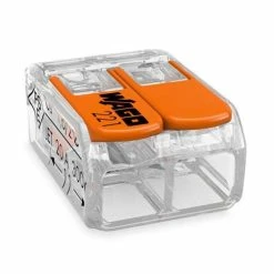 WAGO S221 50 Mini Bornes De Connexion Rapide 2 Entrées Pour Fils Souples Et Rigides - 221-412 9 WAGO S221 50 Mini Bornes De Connexion Rapide 2 Entrées Pour Fils Souples Et Rigides - 221-412 -123elec Soldes Magasin wag221 412 l50 wago s221 bornes wago fil souple 1