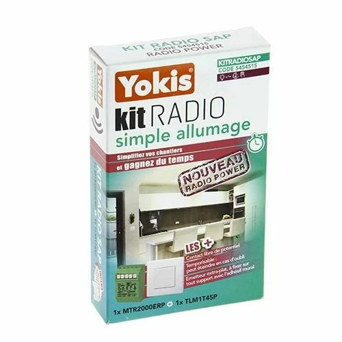 YOKIS Power Kit Radio Simple Allumage 1 Télérupteur Et 1 Télécommande Murale - KITRADIOSAP 3 YOKIS Power Kit Radio Simple Allumage 1 Télérupteur Et 1 Télécommande Murale - KITRADIOSAP
